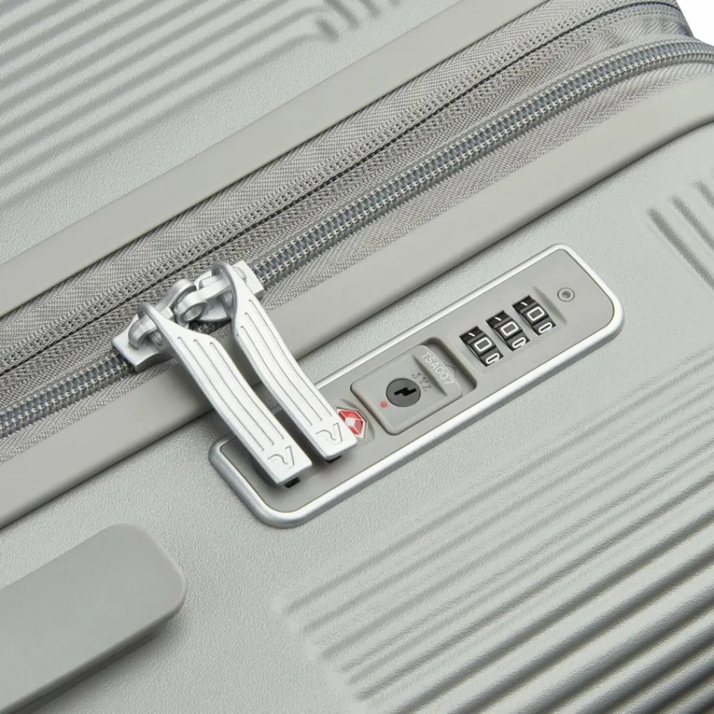 Roncato Airglam 4 Rollen Trolley L 77 cm mit Dehnfalte grigio perla