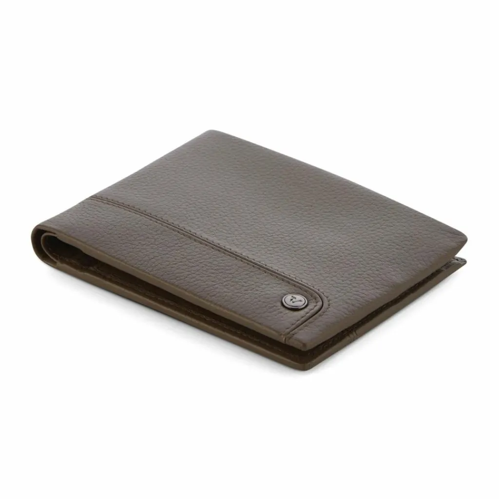 Roncato Herrengeldbörsen Querformat<Alaska Geldbörse RFID Schutz Leder 13 cm greige