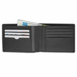 Roncato Herrengeldbörsen Querformat<Alaska Geldbörse RFID Schutz Leder 13 cm nero