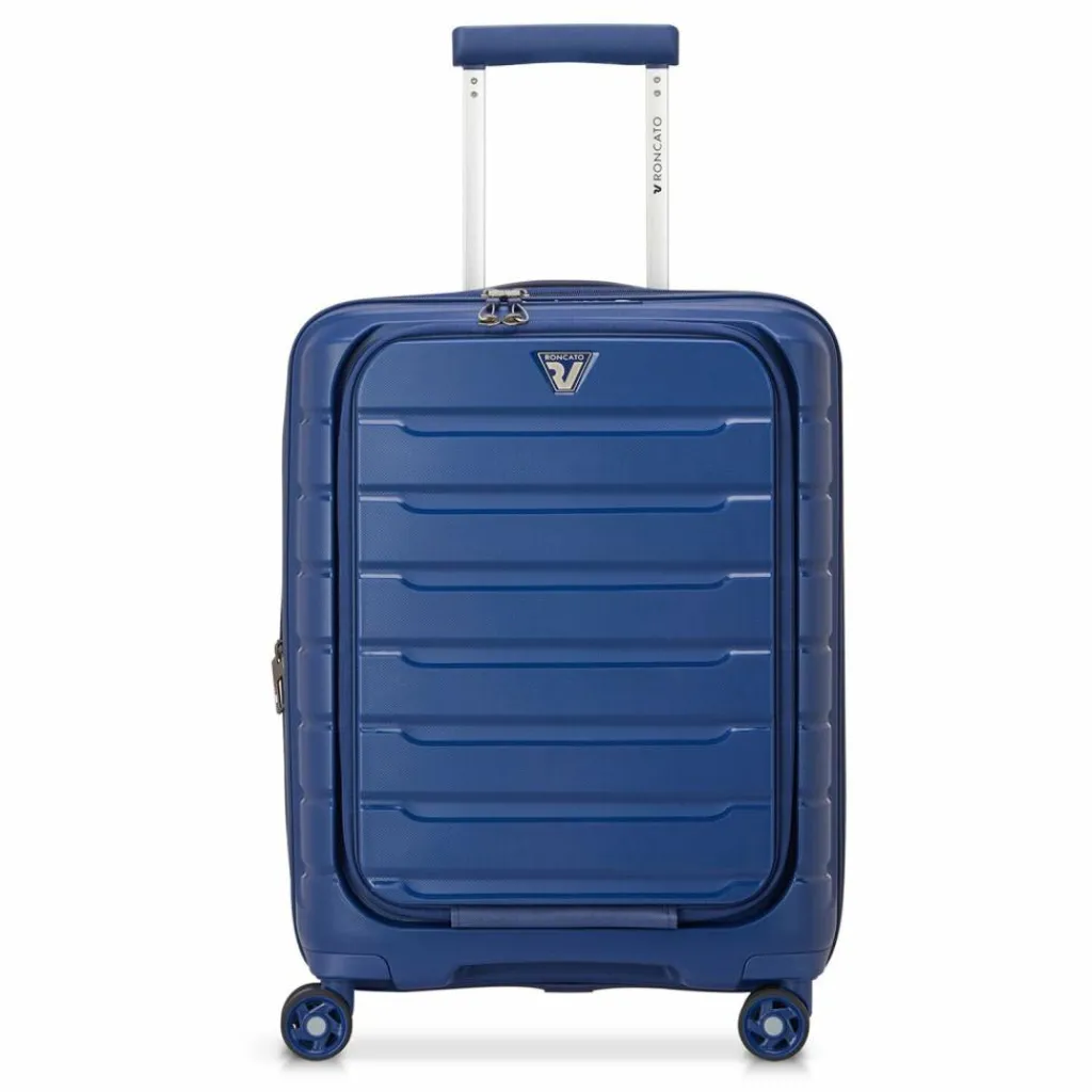 Roncato Laptoptaschen|Businesstrolleys Mit Laptopfach<B-Flying 4 Rollen Businesstrolley 55 cm Laptopfach mit Dehnfalte blu notte