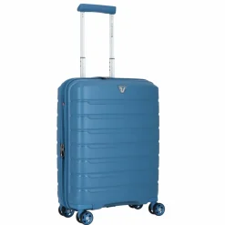 Roncato B-Flying Move 4 Rollen Kabinentrolley 55 cm mit Dehnfalte denim