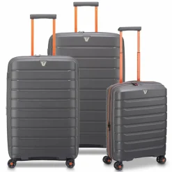 Roncato Koffersets Als Hartgepäck|Koffersets 3-Teilig<B-Flying Move 4 Rollen Kofferset 3-teilig mit Dehnfalte graphite