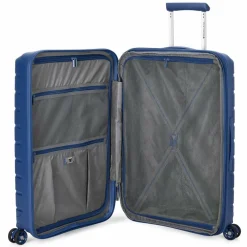 Roncato B-Flying Move 4 Rollen Kofferset 3-teilig mit Dehnfalte blau