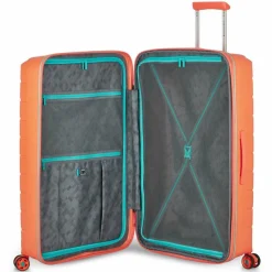 Hot Roncato B-Flying Move 4 Rollen Trolley 78 cm mit Dehnfalte apricot orange