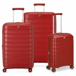 Roncato Koffersets Als Hartgepäck|Koffersets 3-Teilig<B-Flying Move 4 Rollen Kofferset 3-teilig mit Dehnfalte rot