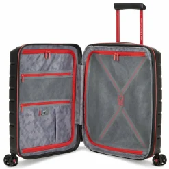 Roncato Hartgepäck Kabinengepäck|Hartgepäck<B-Flying Move 4 Rollen Kabinentrolley 55 cm mit Dehnfalte nero fumo