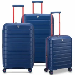 Hot Roncato B-Flying Move 4 Rollen Kofferset 3-teilig mit Dehnfalte ultramarine blue