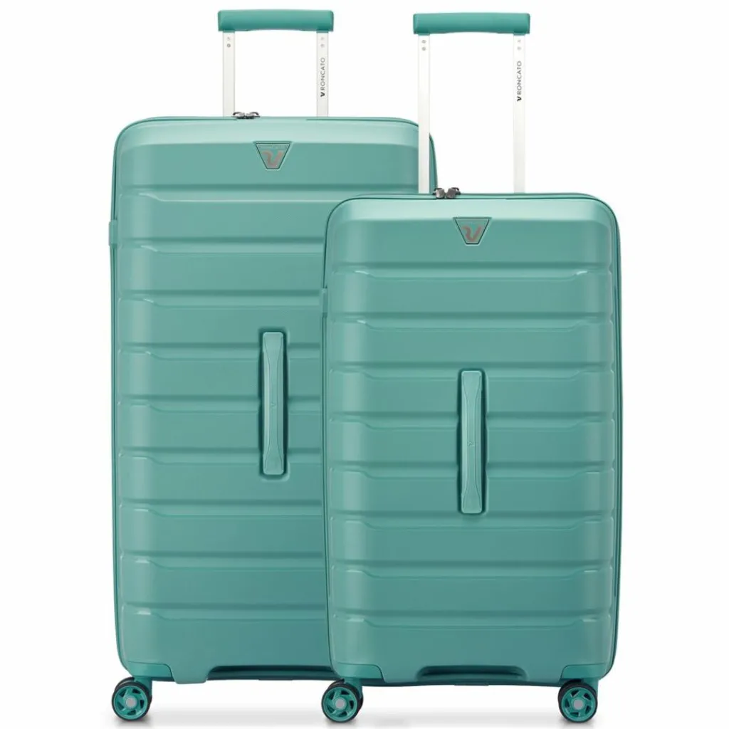 Roncato B-Flying Trunk 4 Rollen Kofferset 2-teilig salbei