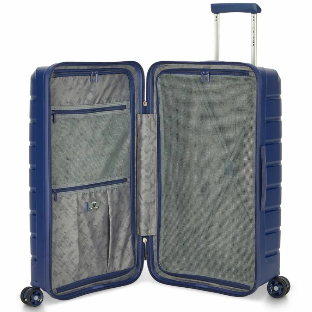 Discount Roncato B-Flying Trunk 4 Rollen Trolley 69 cm blau