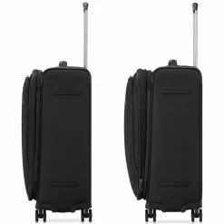 Roncato Weichgepäck|4-Rollen Koffer<City 3.0 4 Rollen Trolley M 64 cm mit Dehnfalte schwarz