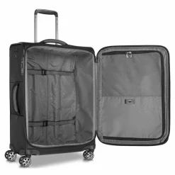 Roncato Weichgepäck|4-Rollen Koffer<City 3.0 4 Rollen Trolley M 64 cm mit Dehnfalte schwarz