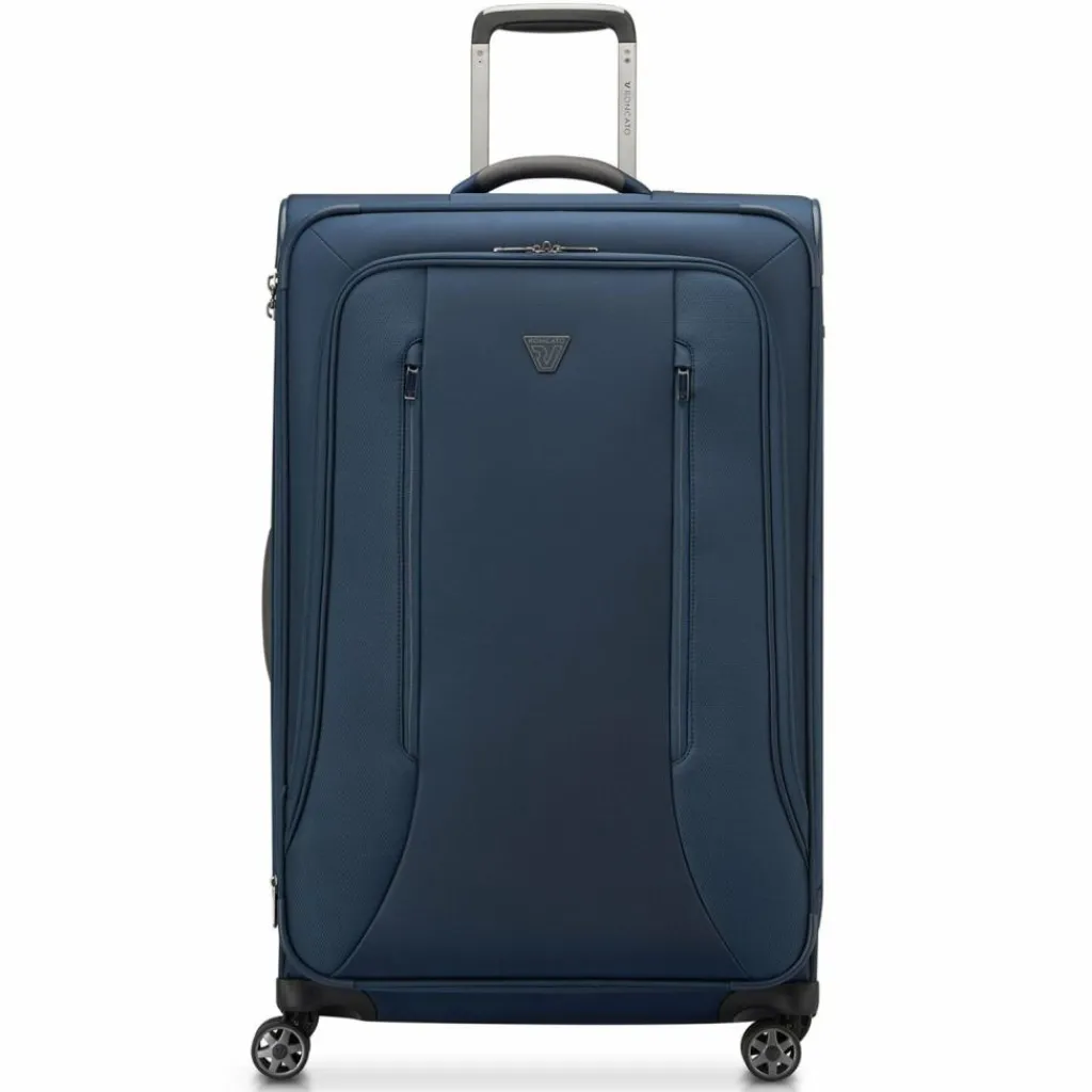 Clearance Roncato City 3.0 4 Rollen Trolley L 77 cm mit Dehnfalte blau