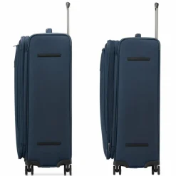 Clearance Roncato City 3.0 4 Rollen Trolley L 77 cm mit Dehnfalte blau
