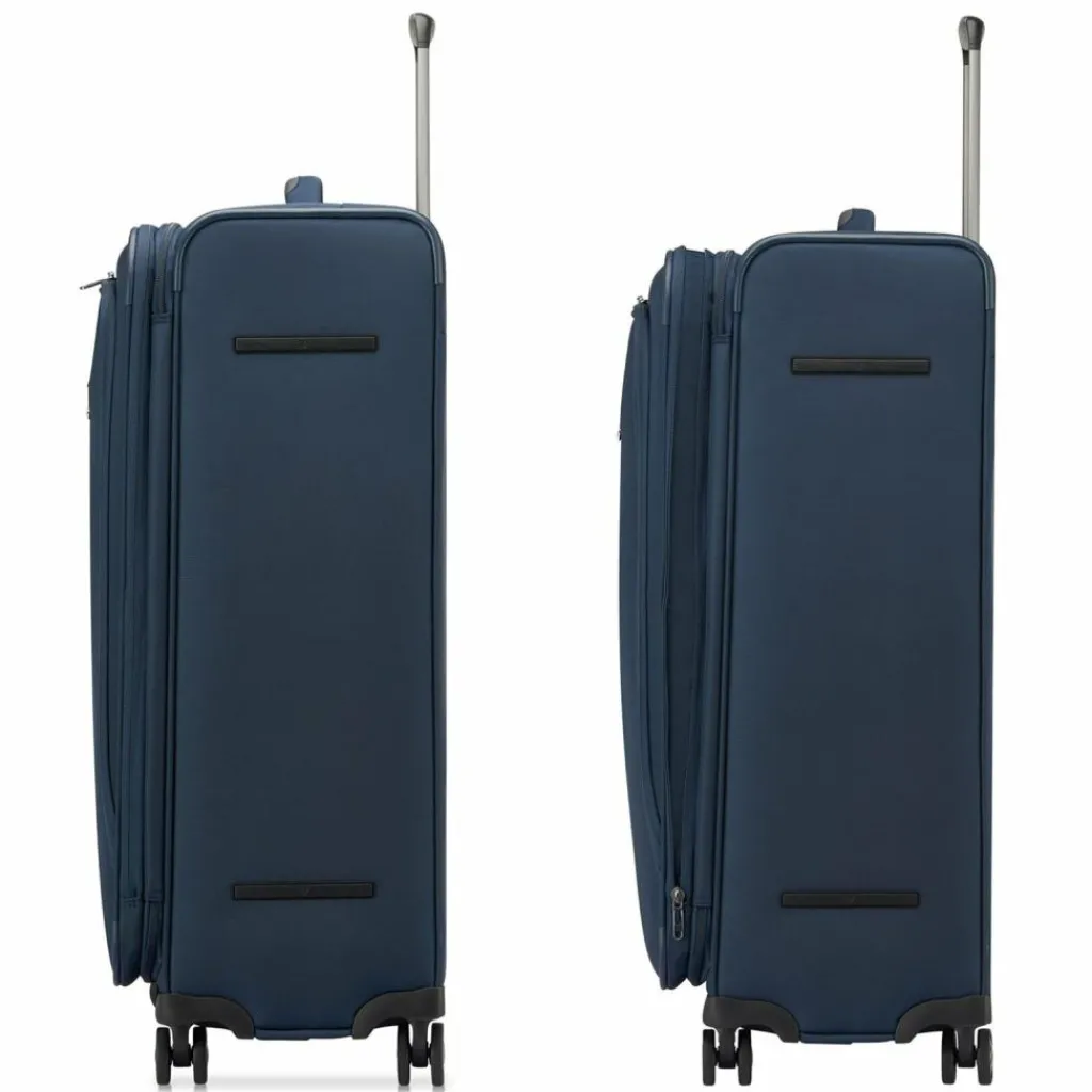 Clearance Roncato City 3.0 4 Rollen Trolley L 77 cm mit Dehnfalte blau