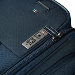 Clearance Roncato City 3.0 4 Rollen Trolley L 77 cm mit Dehnfalte blau