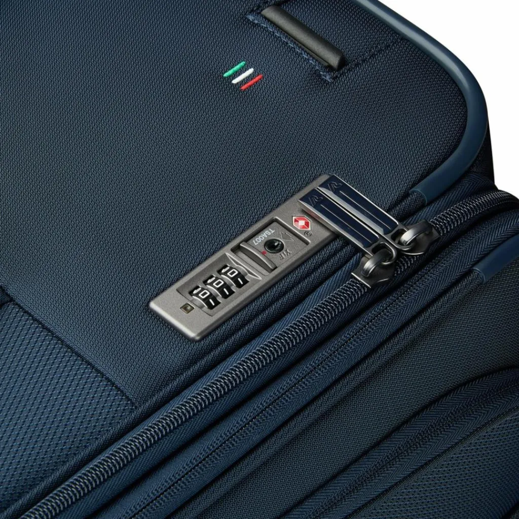 Clearance Roncato City 3.0 4 Rollen Trolley L 77 cm mit Dehnfalte blau