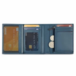 Roncato Herrengeldbörsen Querformat<Detroit Geldbörse RFID Schutz Leder 9 cm denim