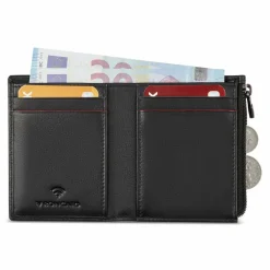 Roncato Herrengeldbörsen Querformat<Detroit Geldbörse RFID Schutz Leder 8 cm nero