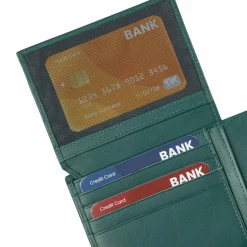 Outlet Roncato Detroit Geldbörse Leder 12.5 cm verde foresta