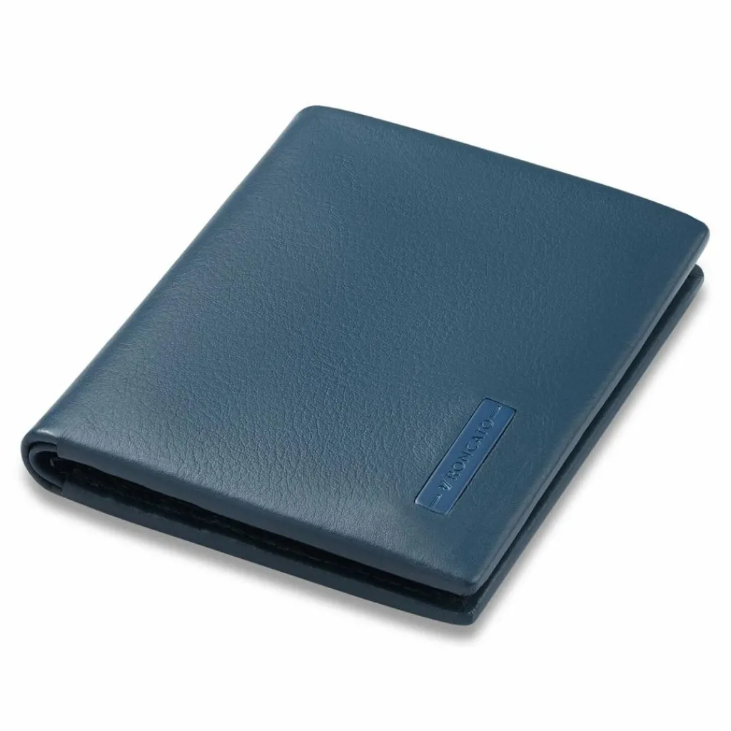 Roncato Herrengeldbörsen Querformat<Detroit Geldbörse RFID Schutz Leder 8 cm denim