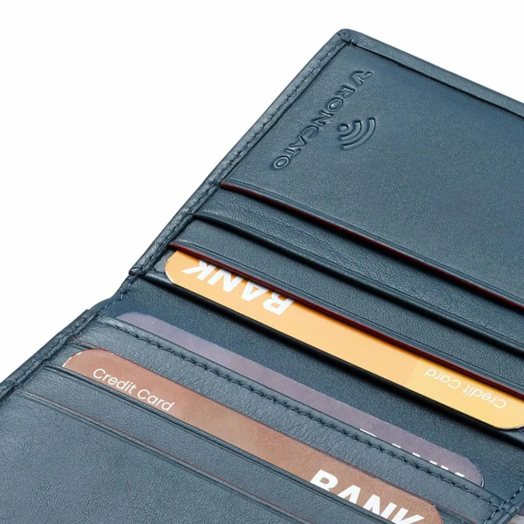 Roncato Herrengeldbörsen Querformat<Detroit Geldbörse RFID Schutz Leder 8 cm denim