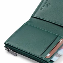 Roncato Herrengeldbörsen Querformat<Detroit Geldbörse RFID Schutz Leder 8 cm verde foresta