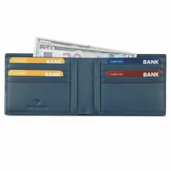 Roncato Herrengeldbörsen Querformat<Detroit Geldbörse RFID Schutz Leder 12.5 cm denim