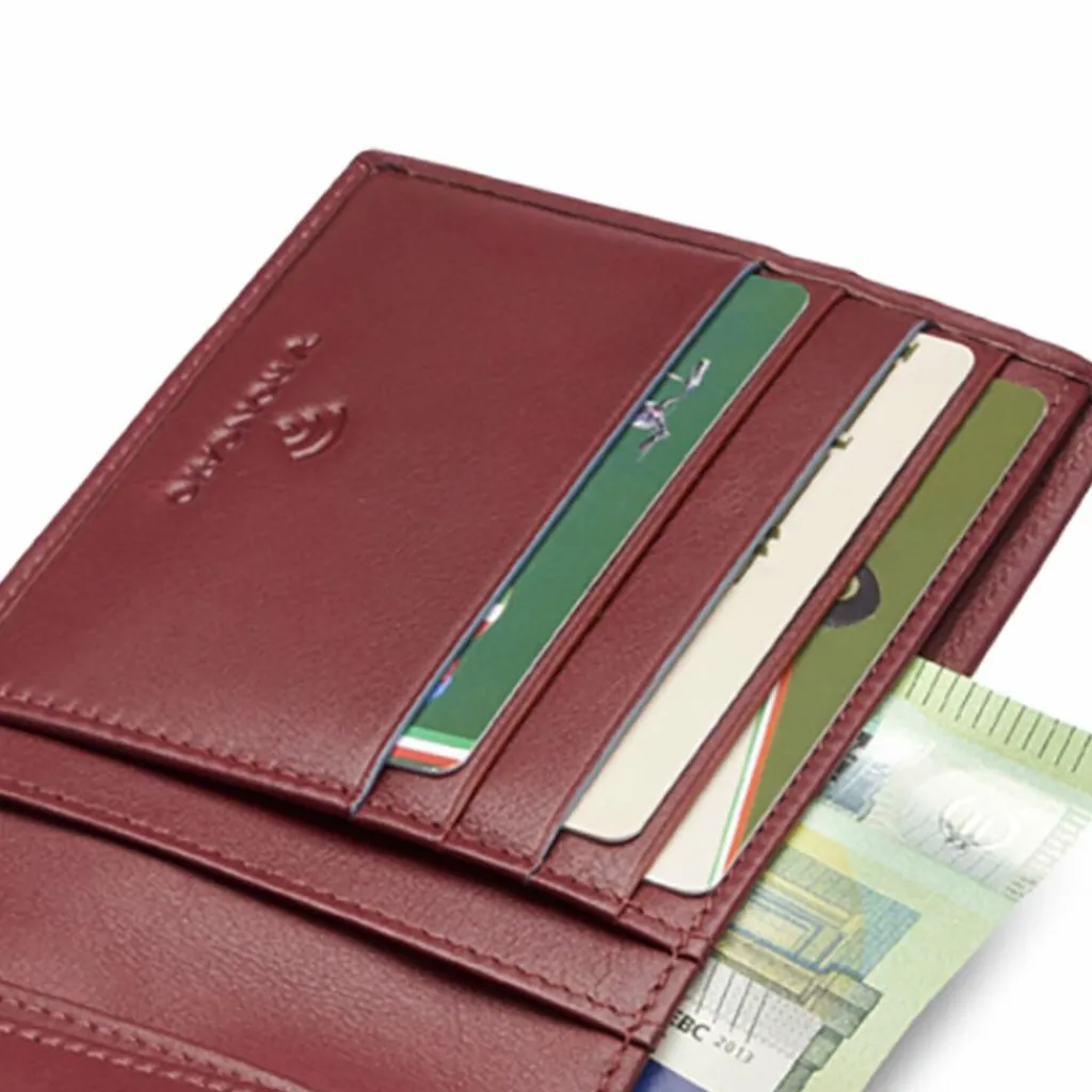 Roncato Herrengeldbörsen Querformat<Detroit Geldbörse RFID Schutz Leder 12 cm burgundy