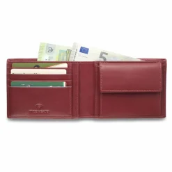 Roncato Herrengeldbörsen Querformat<Detroit Geldbörse RFID Schutz Leder 12 cm burgundy