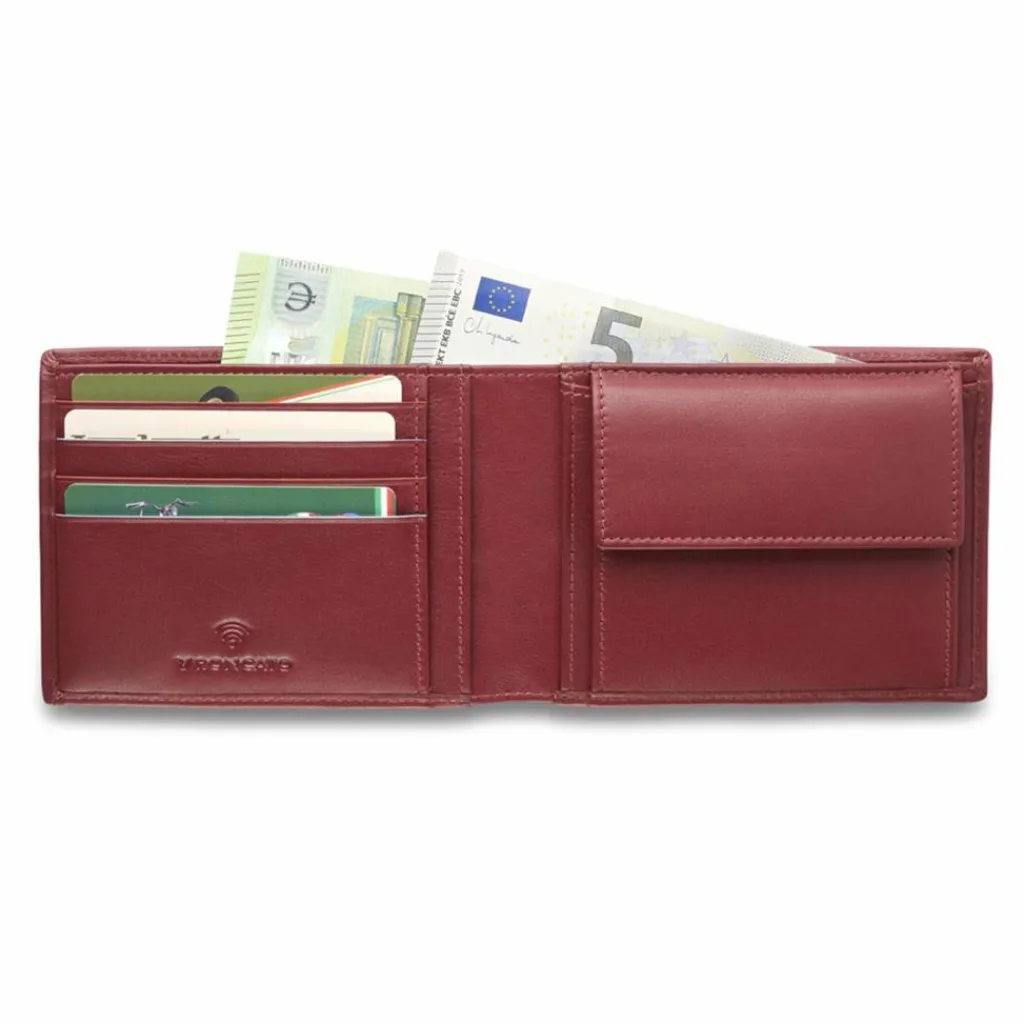 Roncato Herrengeldbörsen Querformat<Detroit Geldbörse RFID Schutz Leder 12 cm burgundy