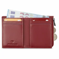Roncato Herrengeldbörsen Querformat<Detroit Geldbörse RFID Schutz Leder 8 cm burgundy