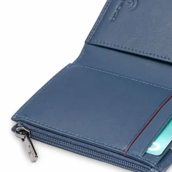 Roncato Herrengeldbörsen Querformat<Detroit Geldbörse RFID Schutz Leder 8 cm denim