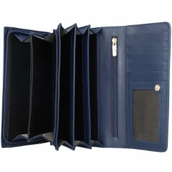 Roncato Damengeldbörsen Querformat<Firenze Geldbörse RFID Leder 17,5 cm navy