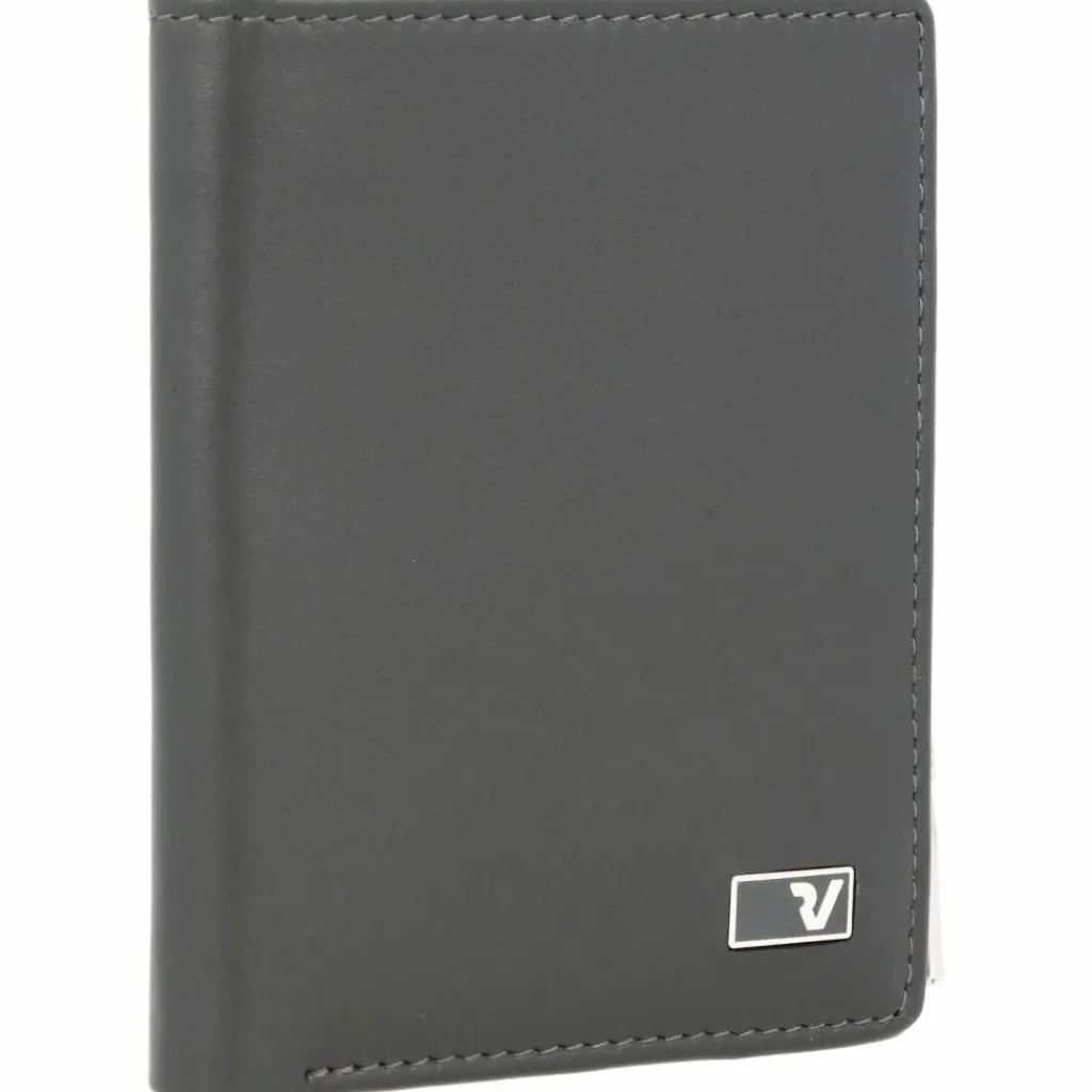 Hot Roncato Firenze Geldbörse RFID Leder 7,5 cm anthrazit