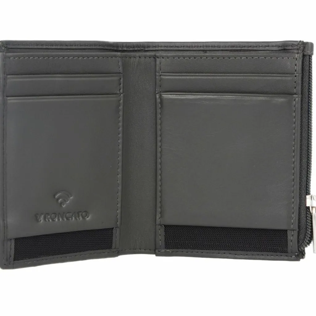Hot Roncato Firenze Geldbörse RFID Leder 7,5 cm anthrazit
