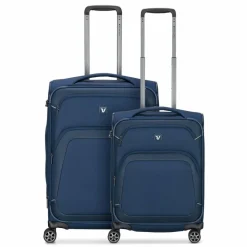 Roncato Koffersets Als Weichgepäck|Koffersets 2-Teilig<Gateway 4 Rollen Kofferset 2-teilig mit Dehnfalte blue