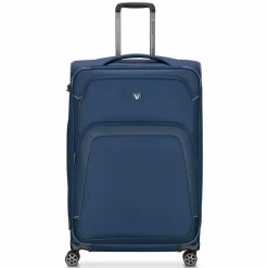 Roncato Weichgepäck|4-Rollen Koffer<Gateway 4 Rollen Trolley L 78 cm mit Dehnfalte blue
