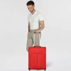 Sale Roncato Ironik 2.0 4 Rollen Kabinentrolley 55 cm mit Dehnfalte rosso