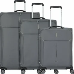 Roncato Koffersets Als Weichgepäck|Koffersets 3-Teilig<Ironik 2.0 4 Rollen Kofferset 3-teilig mit Dehnfalte antracite