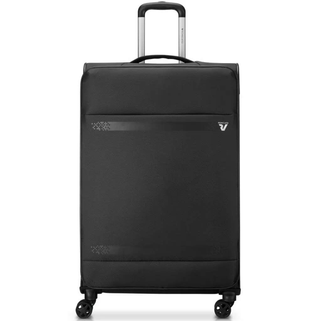 Roncato Weichgepäck|4-Rollen Koffer<Jazz 4.0 4 Rollen Trolley L 78 cm mit Dehnfalte schwarz