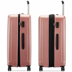 Best Roncato Kinetic 2.0 4 Rollen Trolley 76 cm mit Dehnfalte rosa antico