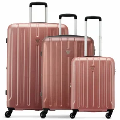 Online Roncato Kinetic 2.0 4 Rollen Kofferset 3-teilig mit Dehnfalte rosa antico