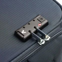 Best Roncato Lite Soft Neon 4 Rollen Kabinentrolley 55 cm navy blau