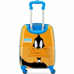 New Roncato Looney Tunes 4 Rollen Kindertrolley 44 cm daffy duck arancio