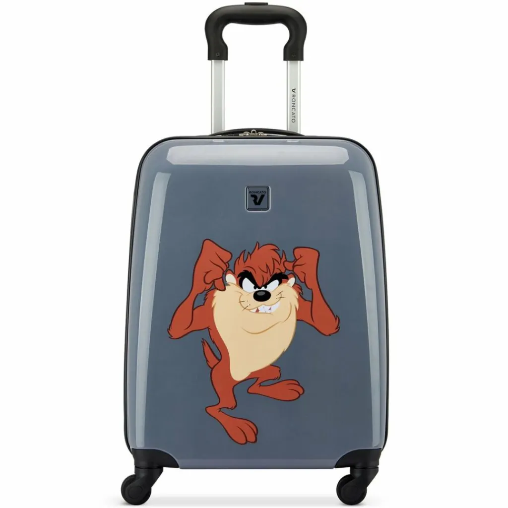 Discount Roncato Looney Tunes 4 Rollen Kindertrolley 50 cm taz antracite