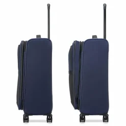 Sale Roncato Metropolitan 4 Rollen Trolley 66 cm mit Dehnfalte blue