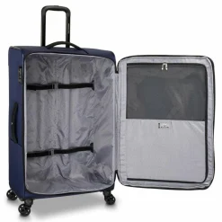 Roncato Weichgepäck|4-Rollen Koffer<Metropolitan 4 Rollen Trolley 78 cm mit Dehnfalte blue
