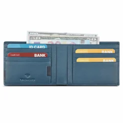 Roncato Herrengeldbörsen Querformat<Monaco Geldbörse RFID Schutz Leder 11 cm denim