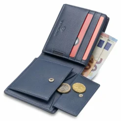 Clearance Roncato Monaco Geldbörse RFID Schutz Leder 9 cm denim