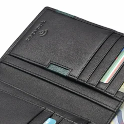 Roncato Herrengeldbörsen Hochformat<Monaco Geldbörse RFID Schutz Leder 9.5 cm nero